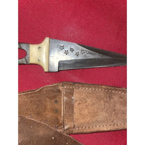 Ww1 WW2 War Trench  Knife Dagger Handmade Stars One Of A Kind Navy Army Vintage - Picture 4 of 8